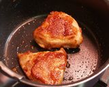 チキンのカリカリバター照り焼き アーモンドソースがけ作り方3写真