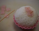 梅雨弁当♡紫陽花おにぎりとかたつむり作り方3写真