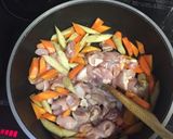 鶏モモ肉と人参ごぼうの香ばし甘辛炒め作り方3写真