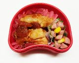 茶そば弁当♡ニコニコキティおにぎり付き作り方2写真