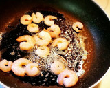 ほうれん草とエビのバタぽん卵とじ！作り方5写真