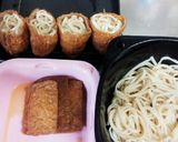 お手軽♪うどん稲荷作り方3写真