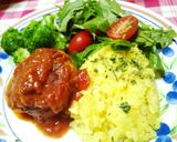 ＊煮込みハンバーグ＊カットトマト缶＊作り方10写真