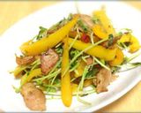 パプリカと豆苗のペペロンチーノ風作り方5写真