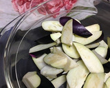ウェイパーで簡単　豚肉と茄子の中華炒め　作り方1写真