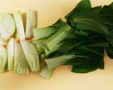 チンゲン菜と豚肉の中華風作り方1写真