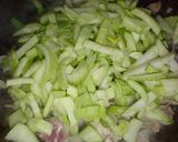チンゲン菜と豚バラオイスター炒め作り方3写真