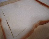 くり抜きクロックムッシュ♪作り方3写真