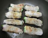 蒸し焼きで柔らか！アスパラの豚バラ肉巻き作り方5写真