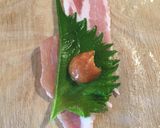 味噌ダレ入り*ヘルシーな豆腐の豚バラ巻き作り方3写真