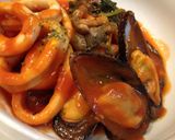 ☆イカとムール貝の旨味トマト缶煮込み☆作り方10写真