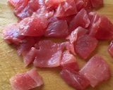 簡単！！マグロとイカの韓国風丼作り方1写真