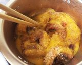 ☆簡単エビフライの甘辛卵とじ作り方4写真