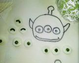 キャラ弁♥ リトルグリーンメン(角なし)作り方6写真