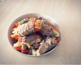 人参とキャベツの豚肉巻(酢風味)作り方8写真