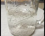 チアシード入り＊はちみつレモンソーダ作り方2写真