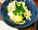 ザーサイとモヤシの茹で卵和え。作り方4写真