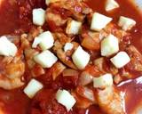 ホールトマト鶏肉カレー風味チーズ焼き。作り方4写真