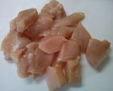 鶏肉スナップえんどうパプリカのケチャ炒め作り方3写真