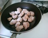 鶏肉スナップえんどうパプリカのケチャ炒め作り方5写真