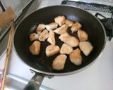 鶏肉スナップえんどうパプリカのケチャ炒め作り方6写真