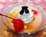 和風？練乳と粒あんのデザート 白熊ゼリー作り方8写真
