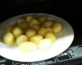 新じゃがと豚コマの甘辛炒め煮作り方1写真