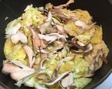 あさりとキャベツ、舞茸のバター蒸し作り方5写真
