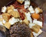 キムチ納豆厚揚げ丼(無水鍋使用)作り方2写真