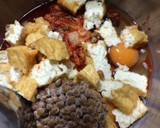 キムチ納豆厚揚げ丼(無水鍋使用)作り方2写真