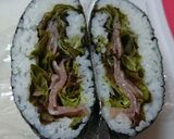 大人のおにぎらず、生ハムペッパー。作り方2写真