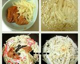 揚げ素麺の梅風味あんかけ作り方1写真