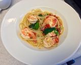エビとバジルとミニトマトのパスタ作り方5写真