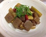茄子とこんにゃくのピリ辛炒め煮♪作り方3写真