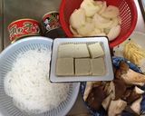 鯨大和煮缶で肉豆腐作り方2写真