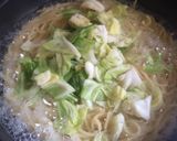 茹で汁そのまま！キャベツナ中華パスタ作り方1写真