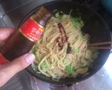 茹で汁そのまま！キャベツナ中華パスタ作り方3写真