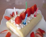 お豆腐シフォンで☆ロールケーキ♪作り方12写真