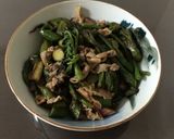 山菜☆ウドと豚肉の炒め物作り方9写真