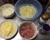 コンビーフとポテトの重ね焼き作り方1写真