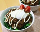 時短!! 丼の中がハンバーグプレート♡作り方15写真