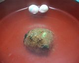 お湯を注いで即席味噌汁(玉?)お弁当に♪作り方5写真