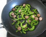 ゴーヤとソーセージのカレー炒め作り方4写真