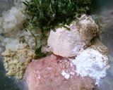 大葉入り！椎茸の塩ダレ 豆腐ハンバーグ作り方5写真