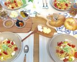 絶品！トマトとクリームチーズの冷製パスタ作り方4写真