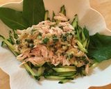 白切鶏風ささみとキュウリの中華サラダ作り方7写真