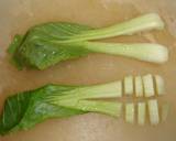 カニかまと青梗菜のオムレツ作り方1写真