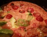 カニ缶とアボカドのトマトクリームパスタ作り方7写真