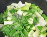 チンゲン菜と豚肉の炒め物作り方1写真