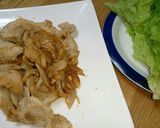 サンチュで巻き巻き☆豚肉のしょうが焼き♪作り方6写真